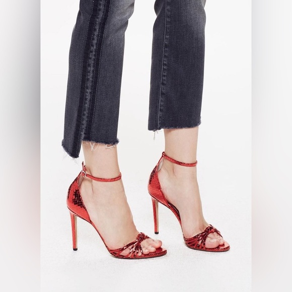 MOTHER The Insider‎ Crop Step Fray Miss Moody Two Shoes Racer Jeans Size 26 - Picture 10 of 13